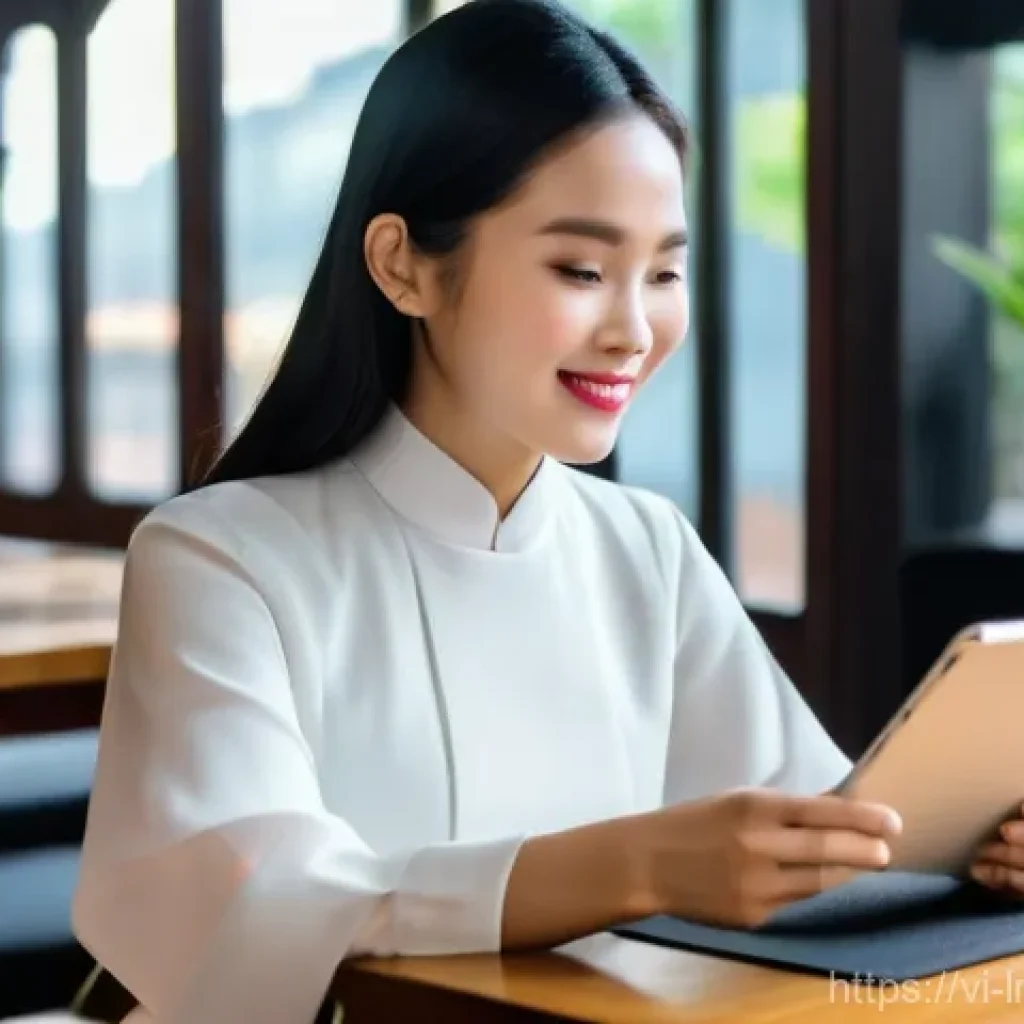 대화형 AI 시스템의 테스트 전략과 프레임워크 - **Prompt:** A vibrant, dynamic image of a young Vietnamese woman, elegantly dressed in modern, modes...