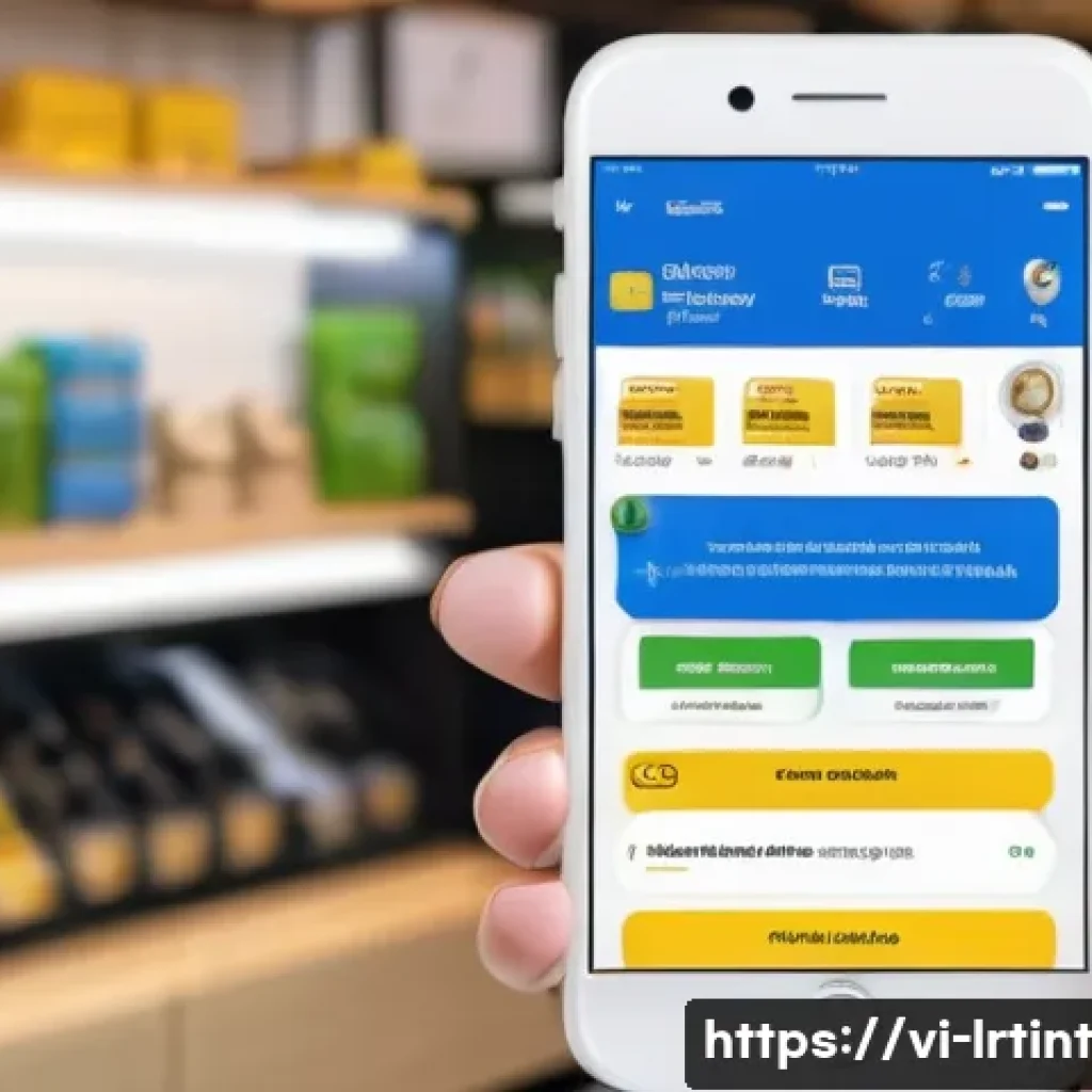 대화형 AI 개발을 위한 베스트 프랙티스 - A modern Vietnamese retail store setting with a friendly AI chatbot interface on a smartphone screen...