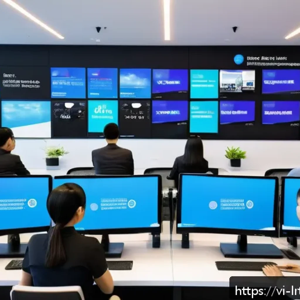 대화형 AI를 위한 IBM Watson Assistant 활용법 - A modern Vietnamese customer service center featuring a diverse team of professionals collaborating ...